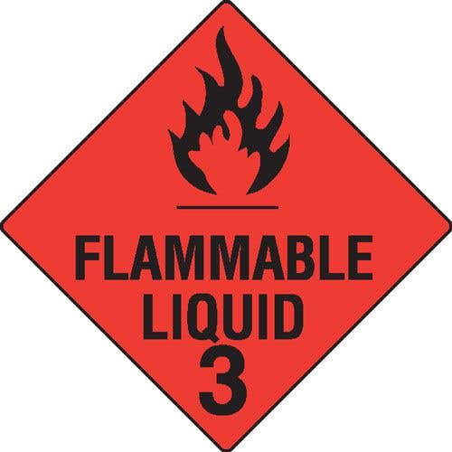 Flammable Liquid 3 Hazchem Sign